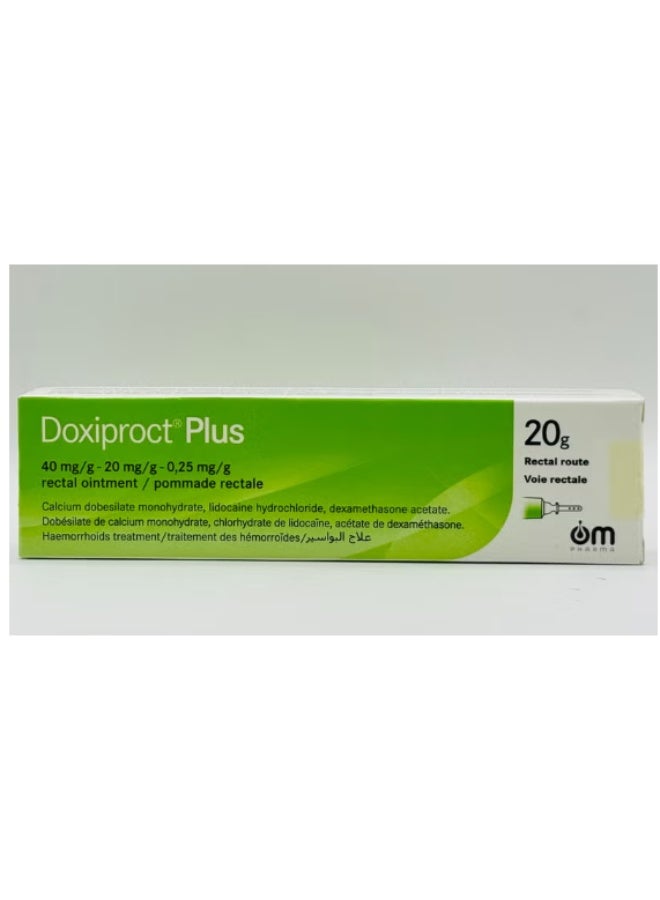 Doxiproct Plus Ointment Rectal route 20Gm